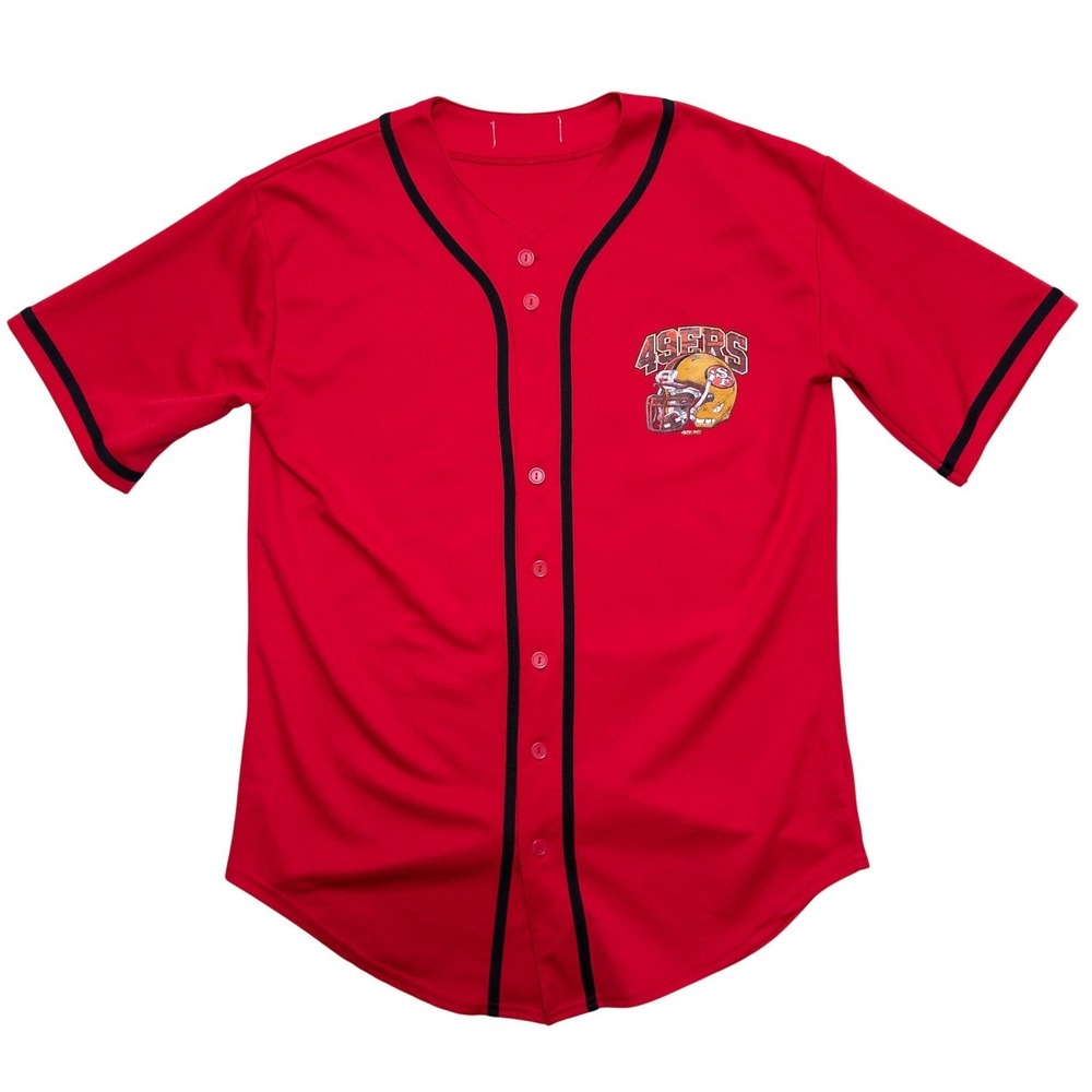 San‎ Francisco 49ers Baseball Jersey Men S Red NFL Football